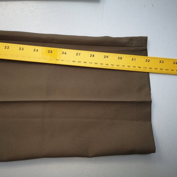 NWT Haggar Cool Right Men's Size 42/32 Flat Front Straight Fit Tan Pants - Picture 16 of 16